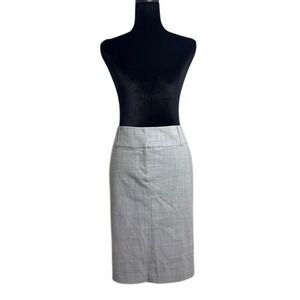 Express Design Studio Skirt Women 4 Gray Excellent Leopard Lining Knee Length